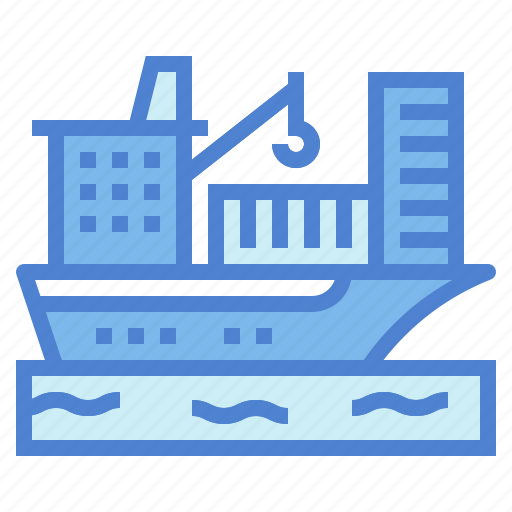 Boat, cargo, ship, transport icon - Download on Iconfinder