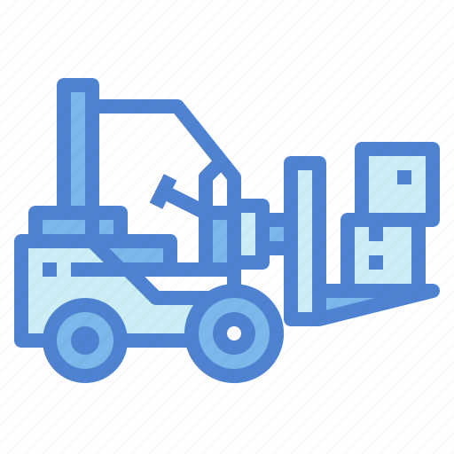 Forklift, lift, package, transportation icon - Download on Iconfinder