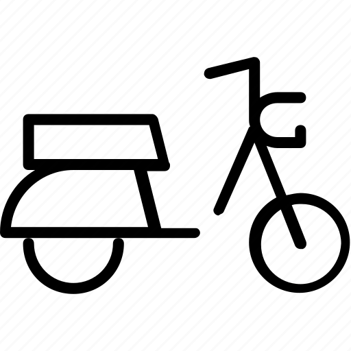 Motorbike, motorcycle, scooter, transport, transportation, vehicle, vespa icon - Download on Iconfinder