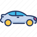 auto, automobile, car, outline, roadster, transport, vehicle