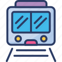 monorail, passenger, railroad, railway, station, train, transportation
