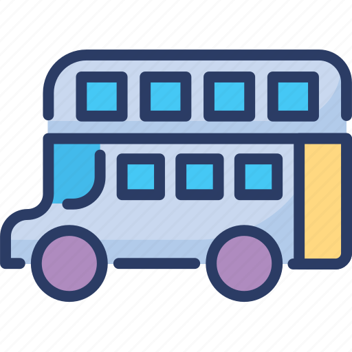 Bus, double decker, london, public, transport, vehicle icon - Download on Iconfinder