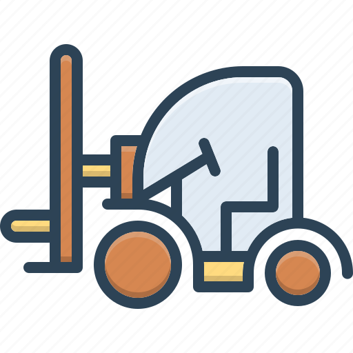 Cargo, construction, forklift, machinery, shipping, transportation, truck icon - Download on Iconfinder