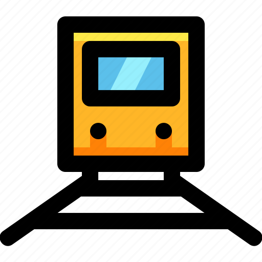 Commuter, locomotive, railway, station, subway, train, transportation icon - Download on Iconfinder