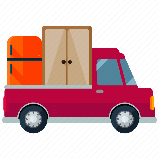 Moving, pick, truck, delivery, transport, transportation, vehicle icon - Download on Iconfinder