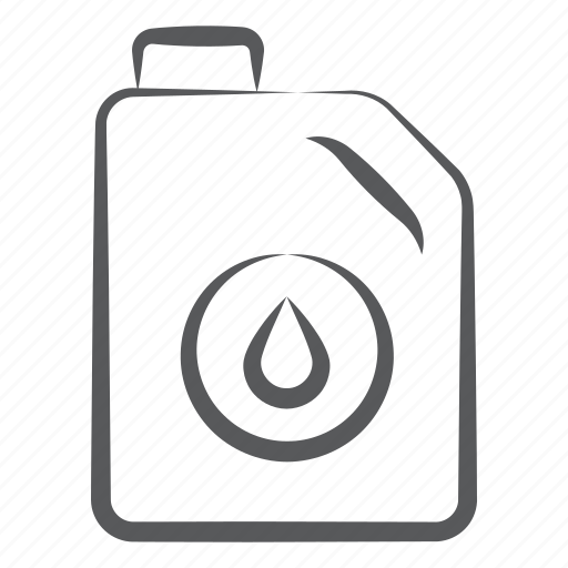 Fuel container, gasoline, jerry can, oil can, plastic can icon - Download on Iconfinder