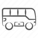 automobile, bus, microbus, mini coach, minibus, omnibus, transport