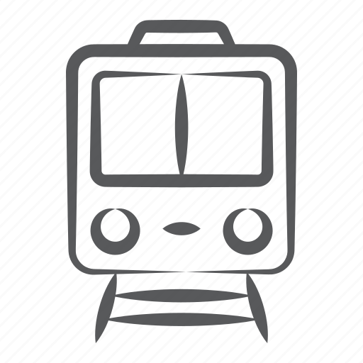 Electric train, railway road, railway track, subway, train, tram, transport icon - Download on Iconfinder