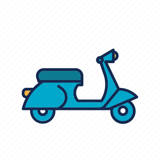 Vespa, bike, motorcycle, motorbike, transportation, transport icon - Download on Iconfinder