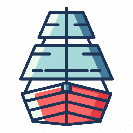 Sailboat, boat, ship, transportation, vehicle icon - Download on Iconfinder