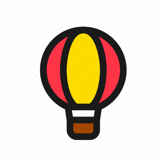Hot, air, balloon, flight, transport, gas, aircraft icon - Download on Iconfinder