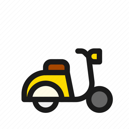 Scooter, motorcycle, motorbike, ride, vehicle, transportation, bike icon - Download on Iconfinder