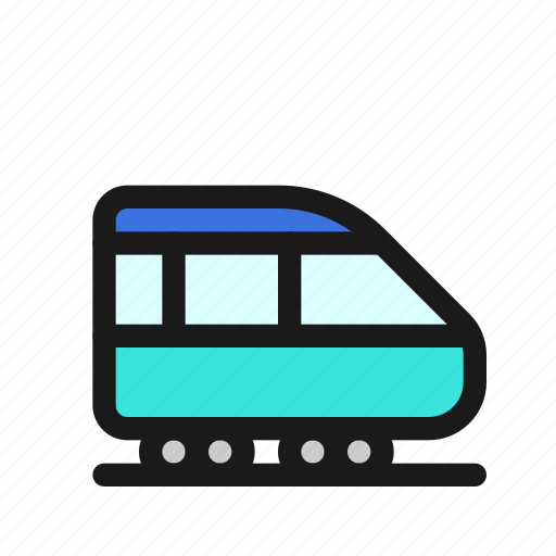Train, rail, transport, travel, vehicle, bullet, commute icon - Download on Iconfinder