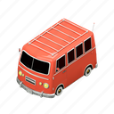 van, vehicle, car, transportation, automobile, automotive, 3 dimension 