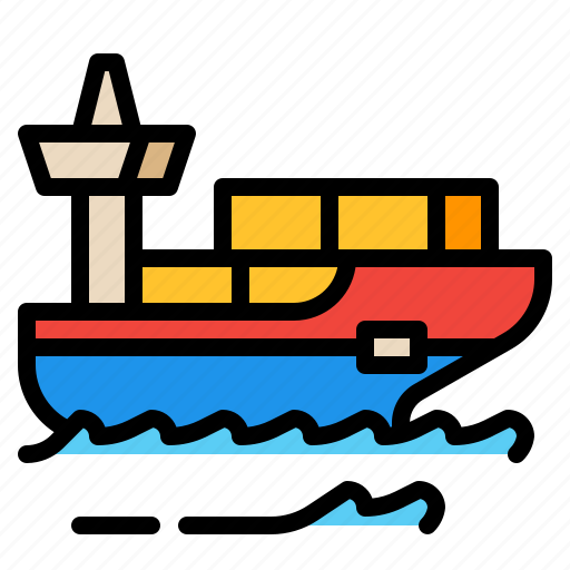 Cargo, ship, shipping, transport, transportation, vehicle, conveyance icon - Download on Iconfinder