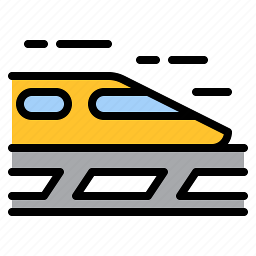 High, speed, rail, train, electric, transport, transportation icon - Download on Iconfinder