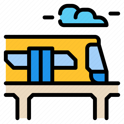 Sky, train, electric, transport, transportation, vehicle, conveyance icon - Download on Iconfinder
