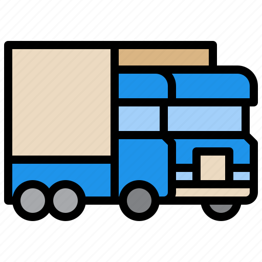 Truck, transport, transportation, vehicle, conveyance icon - Download on Iconfinder