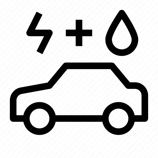 Hybrid car, car, innovation, automotif, transportation, automobile icon - Download on Iconfinder
