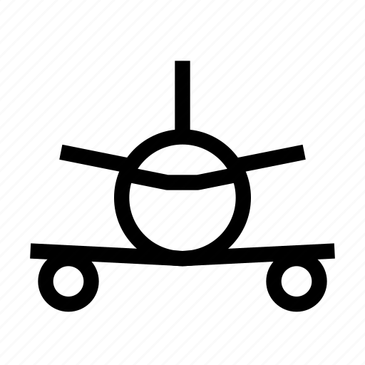 Plane front, plane, flight, transport, transportation icon - Download on Iconfinder