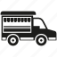 car, food truck, mobile shop, transport, truck, vehicle 
