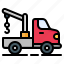 tow, truck, crane, car, breakdown, vehicle, transportation 
