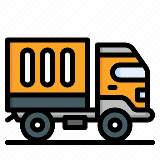 Truck, container, logistic, shipping, and, delivery, vehicle icon - Download on Iconfinder