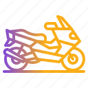motorcycle, motorbike, scooter, vehicle, transportation