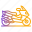 motorcycle, motorbike, scooter, vehicle, transportation 