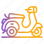 scooter, vespa, motorbike, motorcycle, vehicle, transportation 