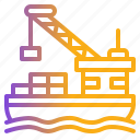 cargo, ship, harbour, vessel, container, vehicle, transportation