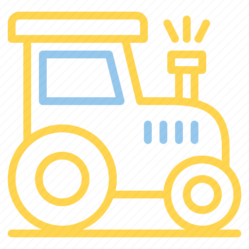 Tractor, agriculture, farm, farming, and, gardening, vehicle icon - Download on Iconfinder