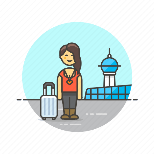 Air, airport, passenger, transit, transportation, baggage, travel icon - Download on Iconfinder