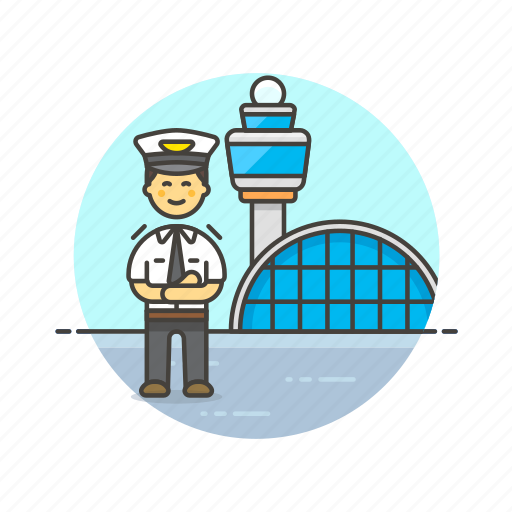 Air, airport, captain, plane, transportation, fly, man icon - Download on Iconfinder