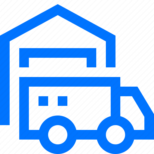 Delivery, logistic, receive, transportation, truck, vehicles, warehouse icon - Download on Iconfinder