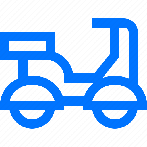 Bike, delivery, logistic, motorcycle, scooter, transportation, vehicles icon - Download on Iconfinder