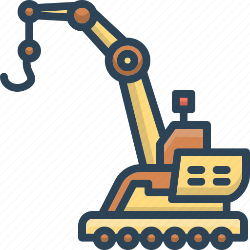 Construction, crane, machine, transportation, vehicle icon - Download on Iconfinder