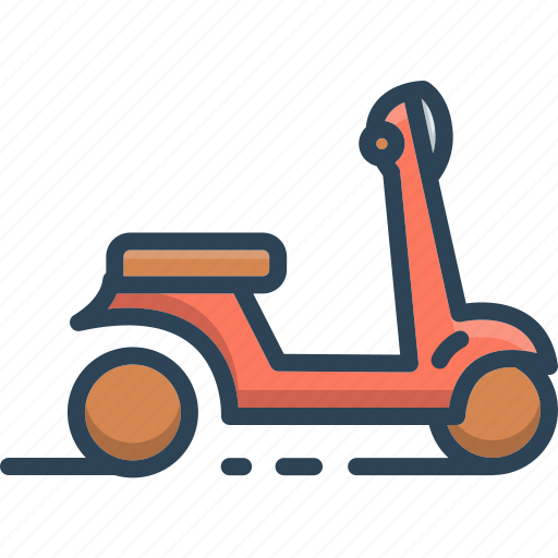 Motorbike, motorcycle, ride, scooter, transport, vehicle, vespa icon - Download on Iconfinder
