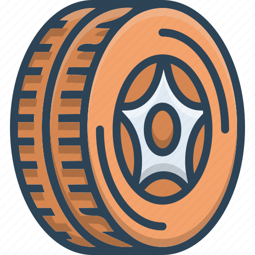 Automobile, rubber, tire, vehicle, wheel icon - Download on Iconfinder