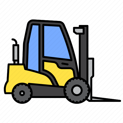 Forklift, vehicle, werehouse, loading, cargo icon - Download on Iconfinder