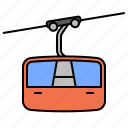 gondola, skylift, ski, cable car