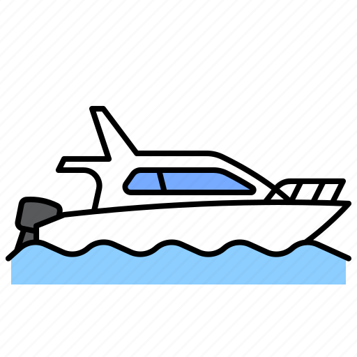 Boat, beach, transportation, speed icon - Download on Iconfinder
