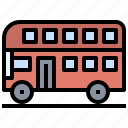 bus, decker, double, transport, transportation, travel, vehicle