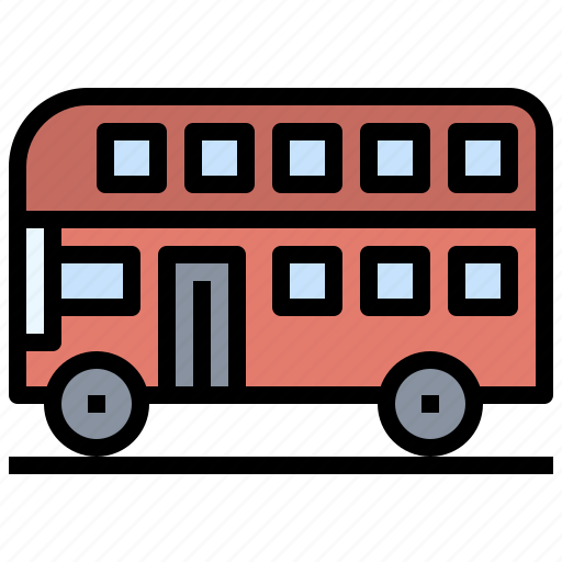 Bus, decker, double, transport, transportation, travel, vehicle icon - Download on Iconfinder
