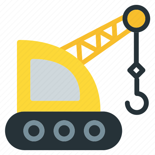 Crane, machine, transportation, transport, travel, vehicle icon - Download on Iconfinder