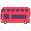 automobile, bus, decker, double, transport, vehicle 