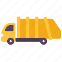 garbage, lorry, trailer, transport, truck, vehicle