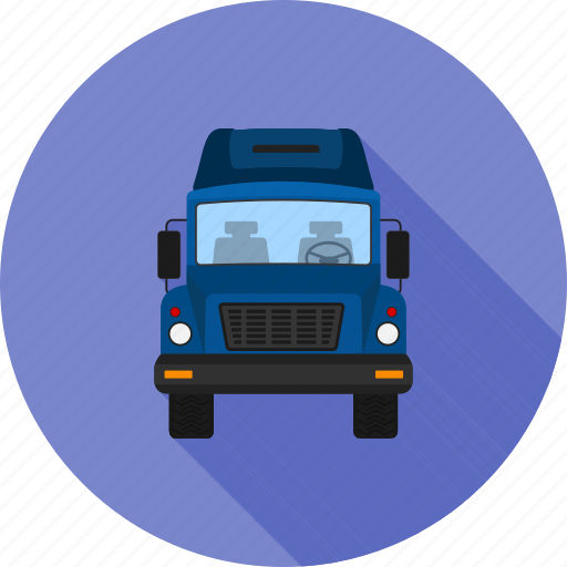 Courier, delivery, load, lorry, trailer, truck, van icon - Download on Iconfinder