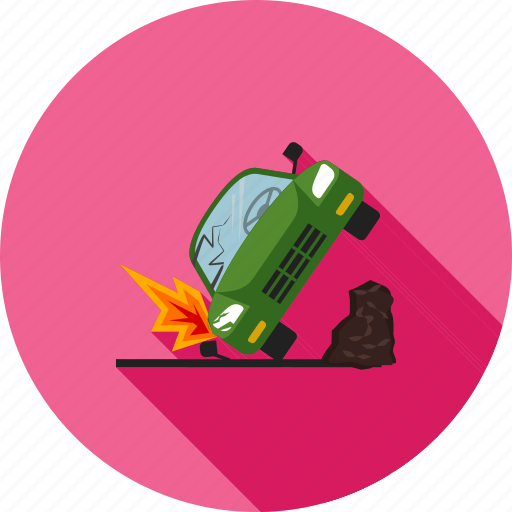 Accident, car, crash, damage, destruction, disbalance, transport icon - Download on Iconfinder