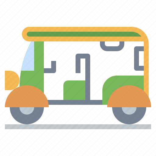 Asia, auto, rickshaw, transport, transportation, tuktuk, vehicle icon - Download on Iconfinder